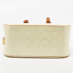 Pre Owned Louis Vuitton Cream Monogram Vernis Summit Drive Bag