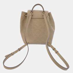 مملوكة مسبقًا Louis Vuitton Beige Monogram Empreinte Leather Montsouris PM Backpack 