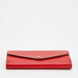 Louis Vuitton Coquelicot Epi Leather Sarah Wallet