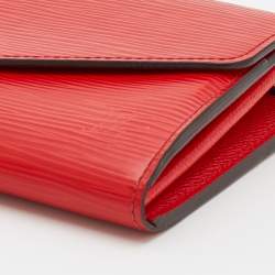 Louis Vuitton Coquelicot Epi Leather Sarah Wallet