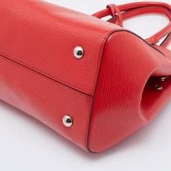 Pre Owned Louis Vuitton Coquelicot Epi Leather Marly MM Bag