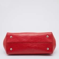 Pre Owned Louis Vuitton Coquelicot Epi Leather Marly MM Bag
