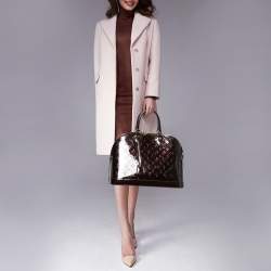 مملوكة مسبقًا حقيبة لوي فيتون ألما جلد فيرنيه أمارانت مونوغرامي GM