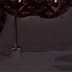 مملوكة مسبقًا حقيبة لوي فيتون ألما جلد فيرنيه أمارانت مونوغرامي GM