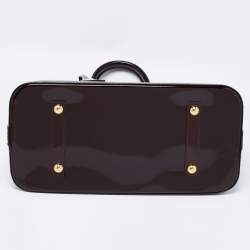 مملوكة مسبقًا حقيبة لوي فيتون ألما جلد فيرنيه أمارانت مونوغرامي GM