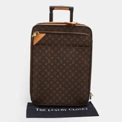 Pre Owned Louis Vuitton Monogram Canvas Business Pegase Legere 55 Luggage