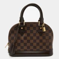Louis Vuitton Alma BB damier ebene shoulderbag Brown Cloth ref.630652 -  Joli Closet