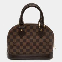 Pre Owned Louis Vuitton Damier Ebene Canvas Alma BB Bag