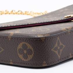 Pre Owned Louis Vuitton Monogram Canvas Felicie Pochette Bag