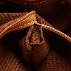 Pre Owned Louis Vuitton Brown Monogram Canvas And Leather Montsouris GM Bag