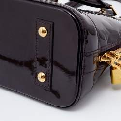 Pre Owned Louis Vuitton Amarante Monogram Vernis Alma BB Bag