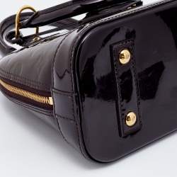 Pre Owned Louis Vuitton Amarante Monogram Vernis Alma BB Bag