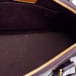 Pre Owned Louis Vuitton Amarante Monogram Vernis Alma BB Bag