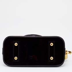 Pre Owned Louis Vuitton Amarante Monogram Vernis Alma BB Bag