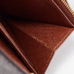Pre Owned محفظة لوي فيتون سارا كانفاس مونوغرامي بني