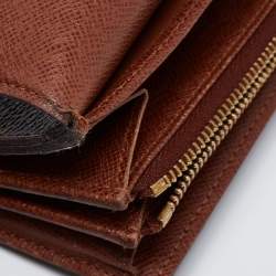 Pre Owned محفظة لوي فيتون سارا كانفاس مونوغرامي بني