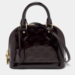 Pre Owned Louis Vuitton Amarante Monogram Vernis Alma BB Bag