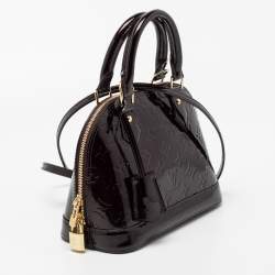 Pre Owned Louis Vuitton Amarante Monogram Vernis Alma BB Bag