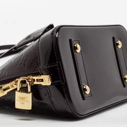 Pre Owned Louis Vuitton Amarante Monogram Vernis Alma BB Bag