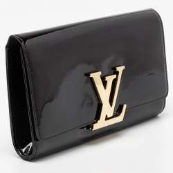 مملوكة مسبقًا Louis Vuitton Black Vernis Leather Louise Clutch