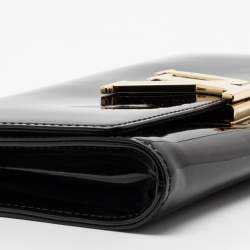 مملوكة مسبقًا Louis Vuitton Black Vernis Leather Louise Clutch