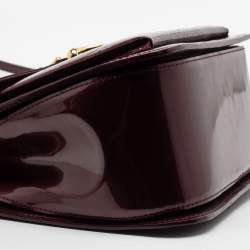 Pre Owned Louis Vuitton Amarante Monogram Vernis Romaine Bag