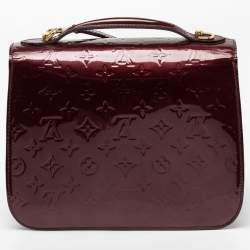 Pre Owned Louis Vuitton Amarante Monogram Vernis Romaine Bag