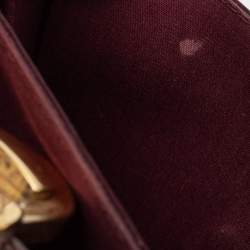 Pre Owned Louis Vuitton Amarante Monogram Vernis Romaine Bag