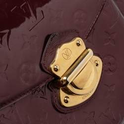 Pre Owned Louis Vuitton Amarante Monogram Vernis Romaine Bag
