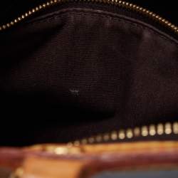 Pre Owned Louis Vuitton Amarante Monogram Vernis Brea MM Bag