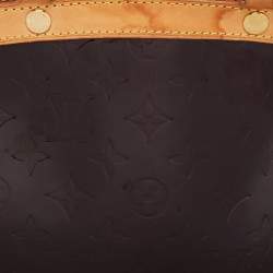 Pre Owned Louis Vuitton Amarante Monogram Vernis Brea MM Bag
