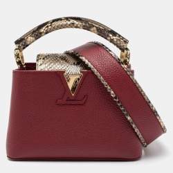Louis Vuitton Taurillon Leather Python Capucines PM Bag (SHF-20678) – LuxeDH