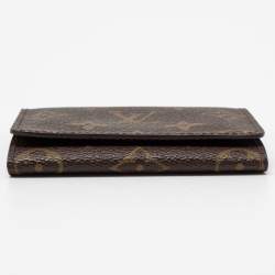 مملوكة مسبقًا Louis Vuitton Monogram Canvas Enveloppe Carte de Visite Card Holder