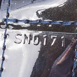 مملوكة مسبقًا Louis Vuitton Bleu Infini Monogram Vernis Wilshire MM Bag