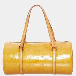 Pre Owned Louis Vuitton Brown/Yellow Vernis Bedford