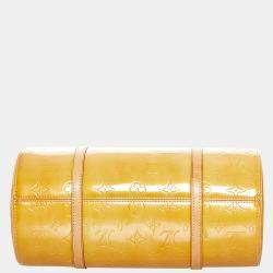 Pre Owned Louis Vuitton Brown/Yellow Vernis Bedford