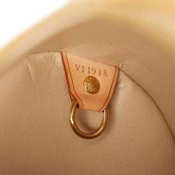 Pre Owned Louis Vuitton Brown/Yellow Vernis Bedford