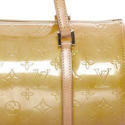 Pre Owned Louis Vuitton Brown/Yellow Vernis Bedford