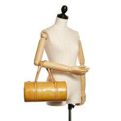 Pre Owned Louis Vuitton Brown/Yellow Vernis Bedford