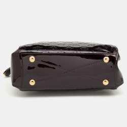 Pre Owned Louis Vuitton Amarante Monogram Vernis Montaigne BB Bag