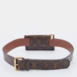 مملوكة مسبقًا Louis Vuitton Brown Monogram Canvas Pochette Duo Belt Bag