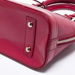 Pre Owned Louis Vuitton Fuchsia Epi Leather Alma BB Bag
