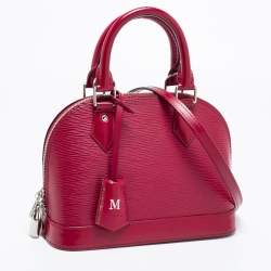 Pre Owned Louis Vuitton Fuchsia Epi Leather Alma BB Bag