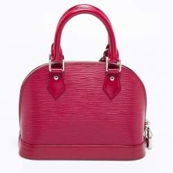 Pre Owned Louis Vuitton Fuchsia Epi Leather Alma BB Bag