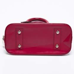 Pre Owned Louis Vuitton Fuchsia Epi Leather Alma BB Bag
