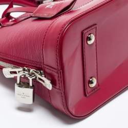 Pre Owned Louis Vuitton Fuchsia Epi Leather Alma BB Bag
