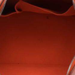 Pre Owned حقيبة لوي فيتون ألما جلد أيبي برتقالي بيمنت PM