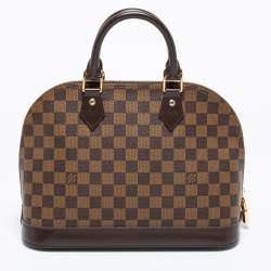 Pre Owned Louis Vuitton Damier Ebene Canvas Alma PM Bag