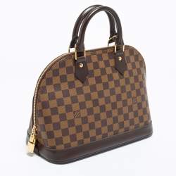 Pre Owned Louis Vuitton Damier Ebene Canvas Alma PM Bag