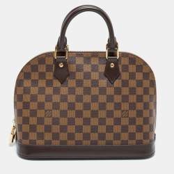 Pre Owned Louis Vuitton Damier Ebene Canvas Alma PM Bag